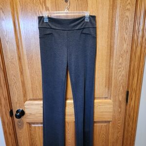 Womens New York & Company Charcoal Boot Cut Pants size Small Tall stretch